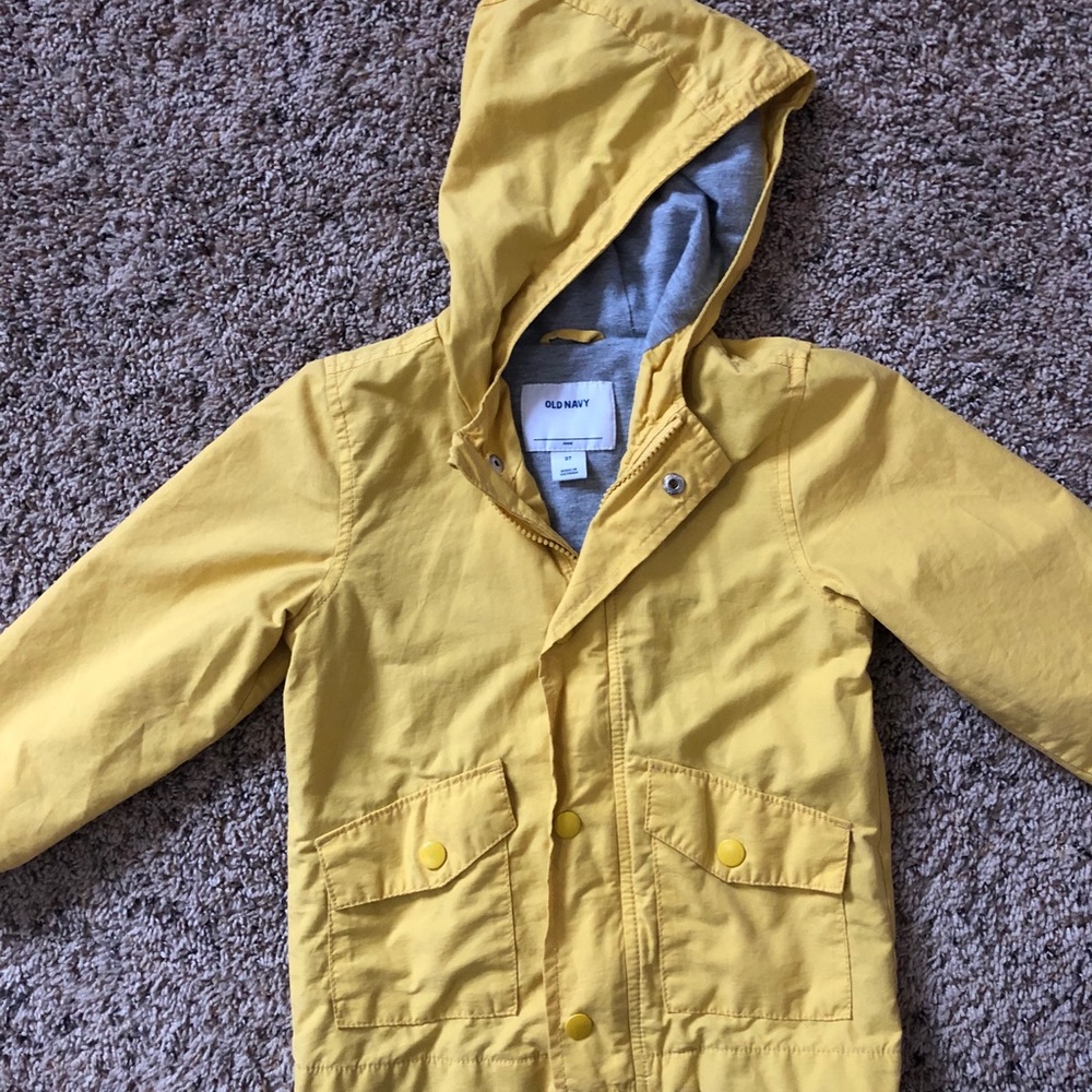 Old Navy Boys 3t Yellow Raincoat